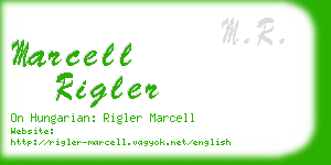 marcell rigler business card